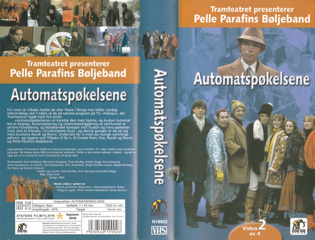 Download / Stream: Tramteateret. Vol. 2. Automatspøkelsene. 1979. VHS SB. Norwegian. VHS