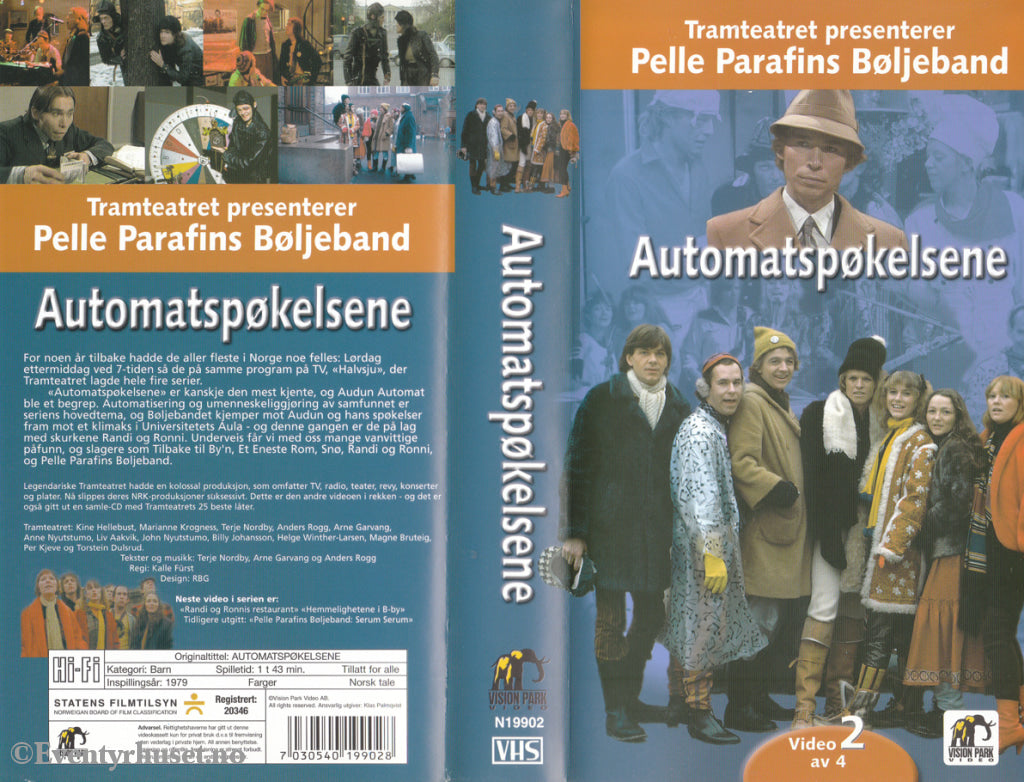Download / Stream: Tramteateret. Vol. 2. Automatspøkelsene. 1979. VHS SB. Norwegian. VHS
