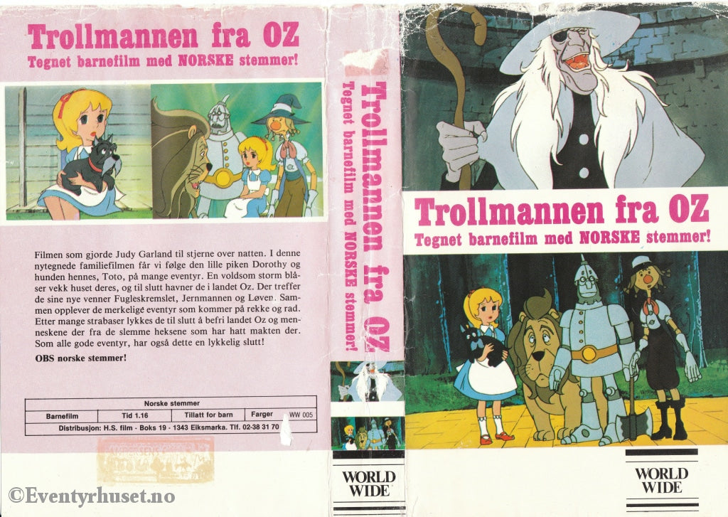 Download / Stream: Trollmannen Fra Oz. Vhs Big Box. Norwegian Dubbing.