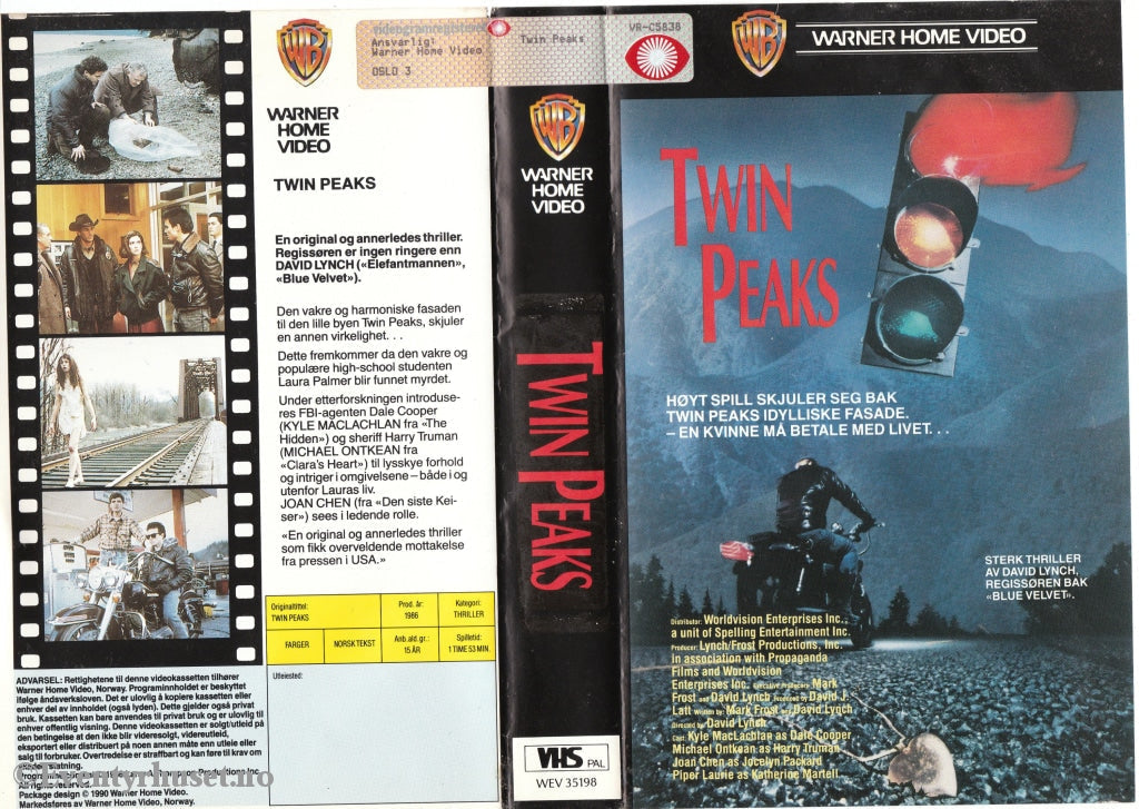 Download / Stream: Twin Peaks. 1986. Vhs Big Box. Norwegian Subtitles.