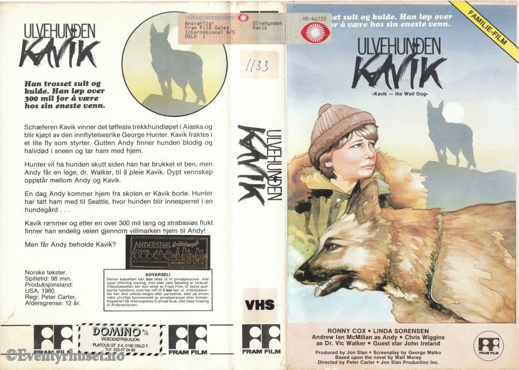 Download / Stream: Ulvehunden Kavik. 1980. Vhs Big Box. Norwegian Subtitles.