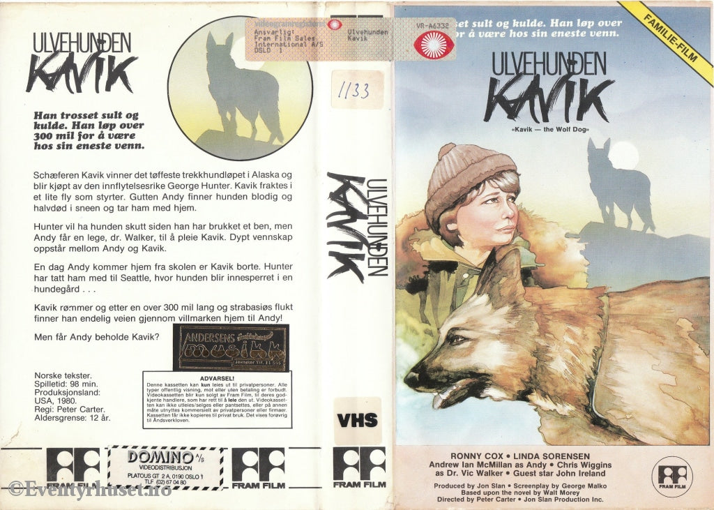 Download / Stream: Ulvehunden Kavik. 1980. Vhs Big Box. Norwegian Subtitles.