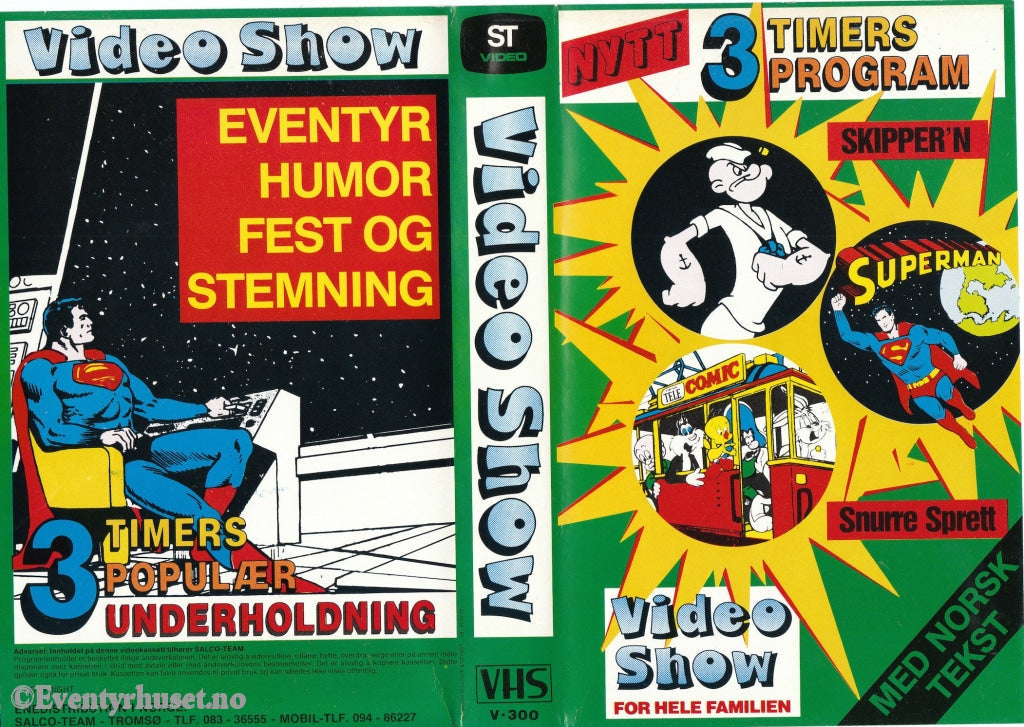 Download / Stream: Videoshow For Hele Familien. Vhs Big Box. Norwegian Subtitles.