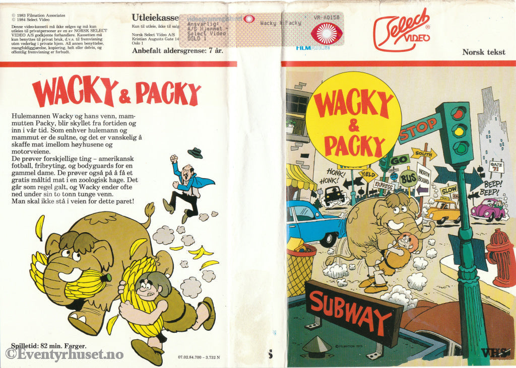 Download / Stream: Wacky Packy. 1983/84. Vhs. Norwegian Subtitles. English Audio. Stream Vhs