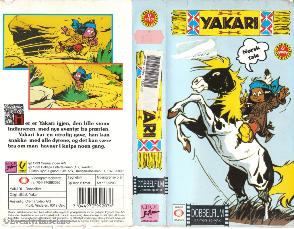 Download / Stream: Yakari. 1993. VHS SB. Norwegian dubbing. VHS