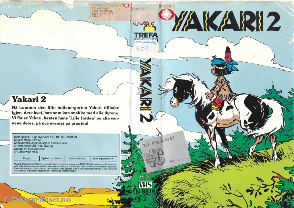Download / Stream: Yakari. Vol. 2. 1986. Vhs Big Box. Norwegian Dubbing.