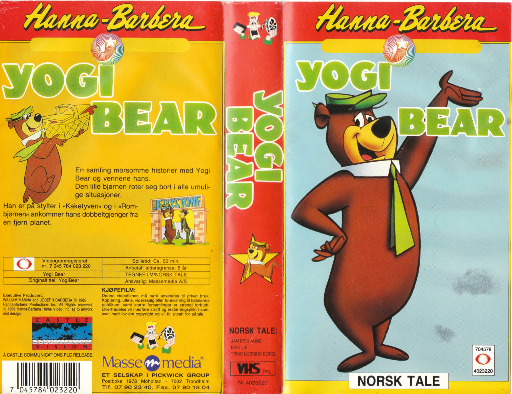 Download / Stream: Yogi Bear. 1989. VHS SB. Norwegian dubbing. VHS