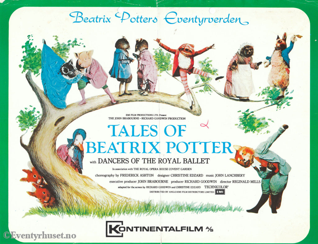 Download: Tales Of Beatrix Potter. Unik Brosjyre På 2 Sider Med Norsk Tekst (Vaskeseddel). Digital