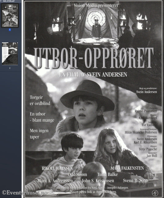 Download: Utbor-Opprøret. Unik Brosjyre På 2 Sider Med Norsk Tekst (Vaskeseddel). Digital Fil I