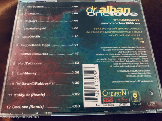 Dr. Alban – One Love (The Album). 1992. CD.