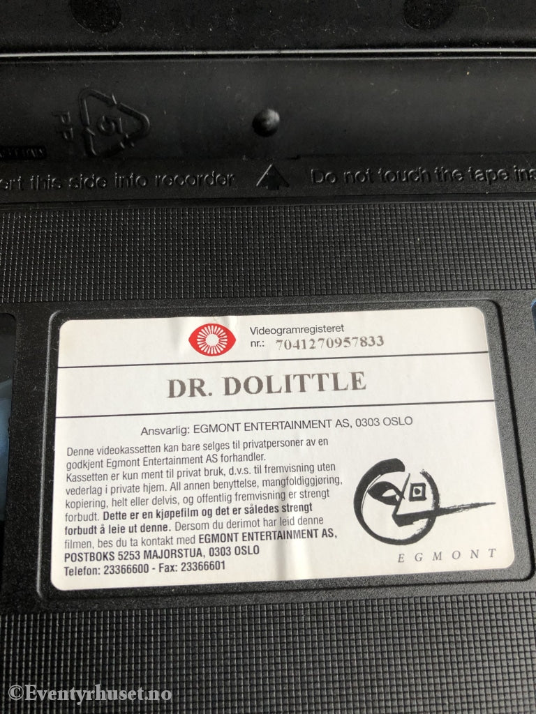 Dr. Dolittle. 1998. Vhs. Vhs