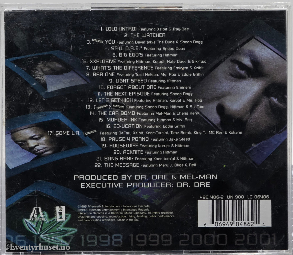 Dr. Dre. 1999. 2001. CD.