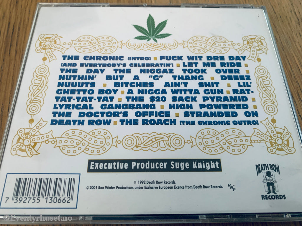Dr. Dre, The Chronic, 1992. Musikk-CD.