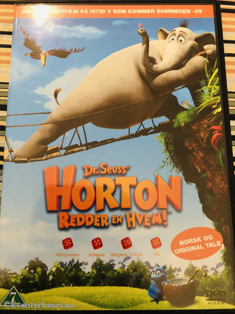 Dr. Seuss Horton Redder En Hvem! 2008. Dvd. Dvd