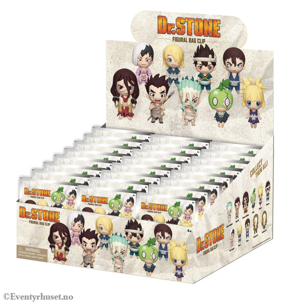 Dr. Stone 3D PVC Bag Clips Series 1 Display (24) Fashion & Accessories