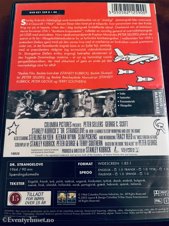 Dr. Strangelove. 1964. Dvd. Dvd