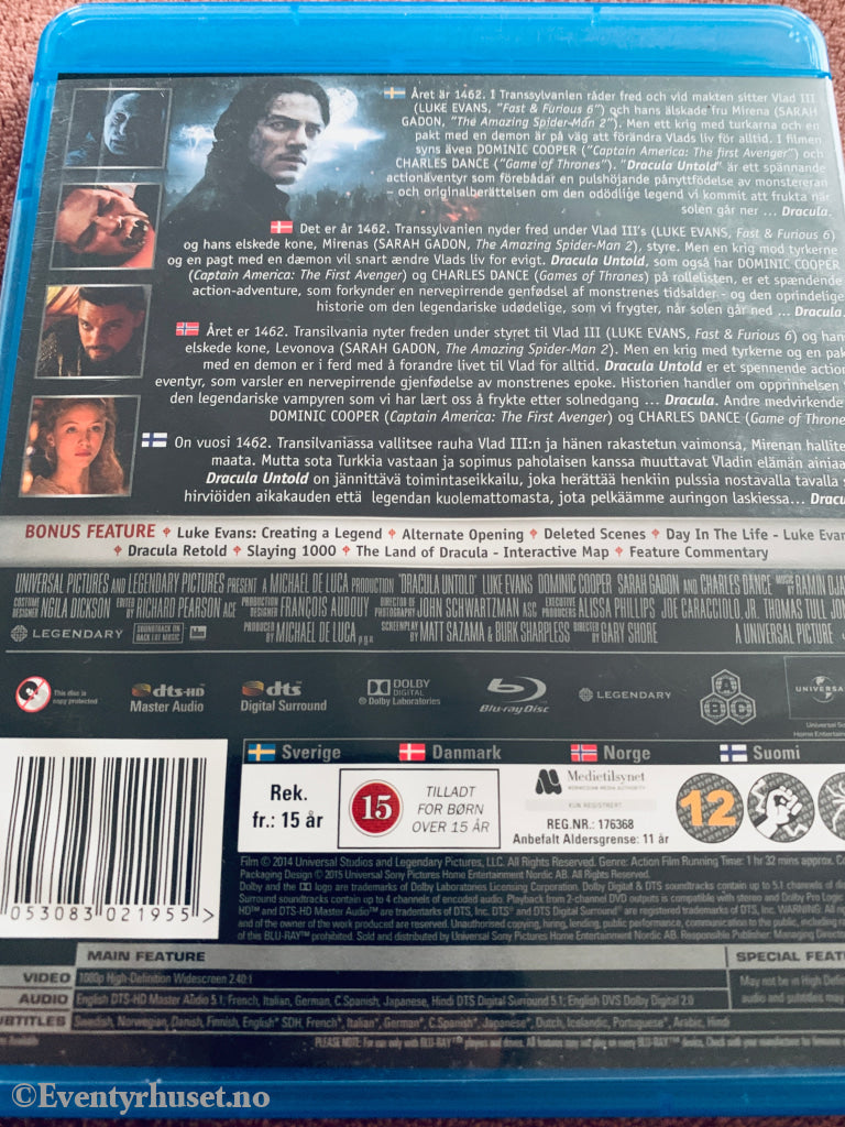 Dracula Untold. Blu-ray.