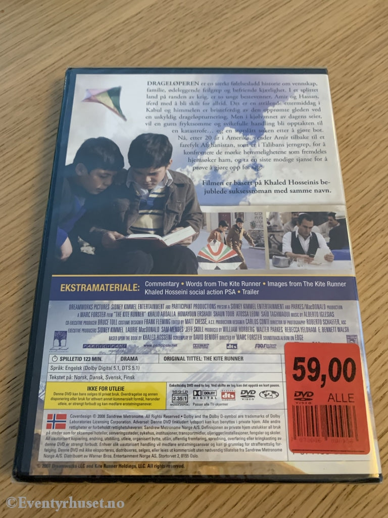 Drageløperen. 2008. Dvd Ny I Plast.