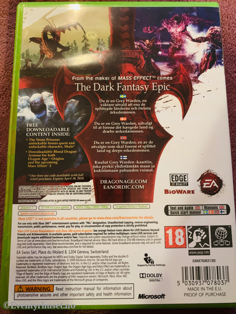 Dragon Age: Origins, 2009. Xbox-360-spill.