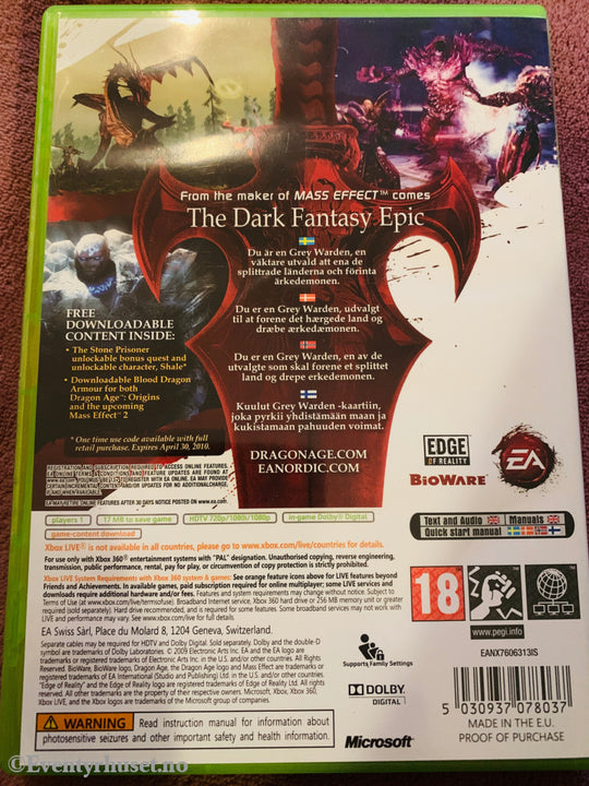 Dragon Age: Origins, 2009. Xbox-360-spill.