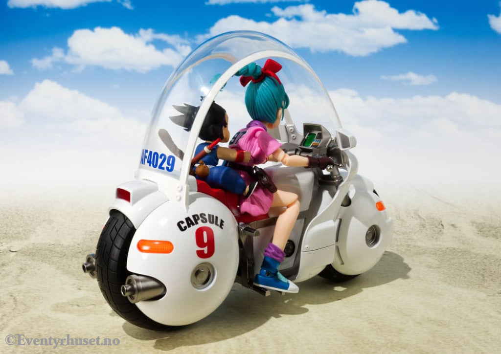 Dragon Ball S.H. Figuarts Vehicle with Figure Bulma’s Motorcycle Hoipoi Capsule No. 9 17 cm Manga & Anime