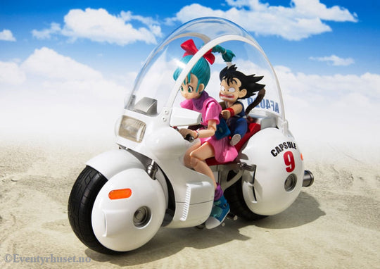Dragon Ball S.H. Figuarts Vehicle with Figure Bulma’s Motorcycle Hoipoi Capsule No. 9 17 cm Manga & Anime