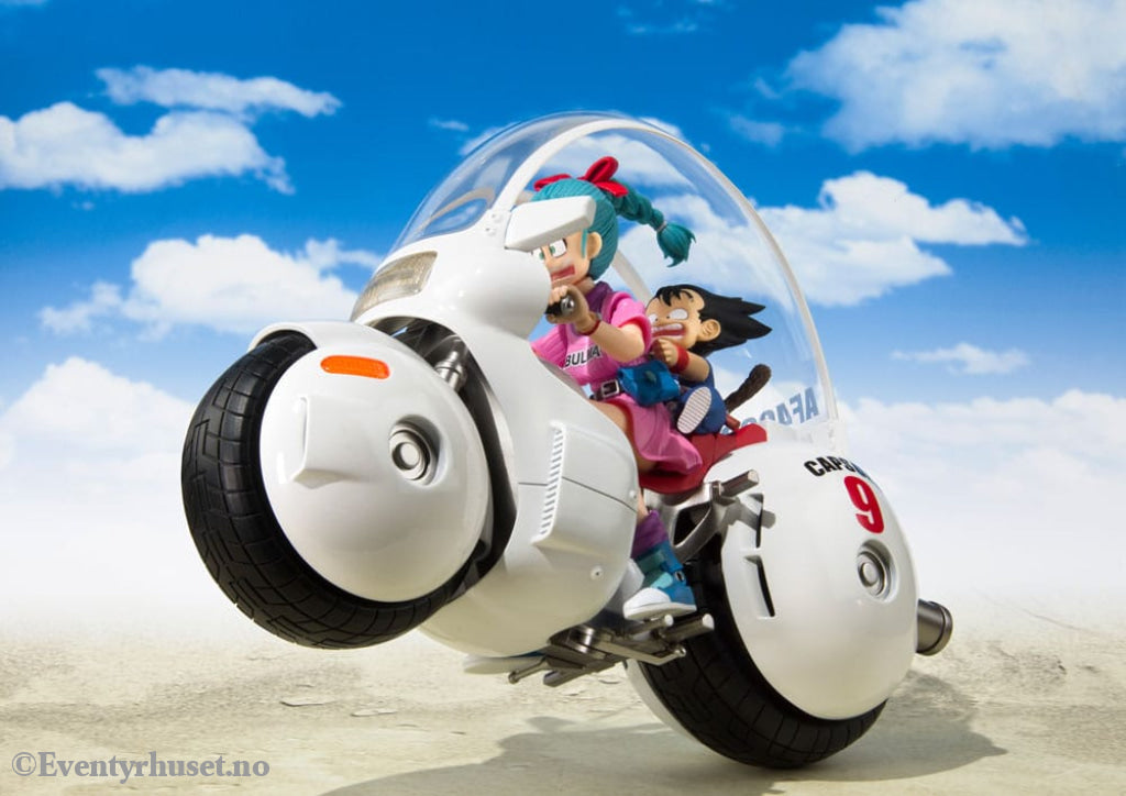 Dragon Ball S.H. Figuarts Vehicle with Figure Bulma’s Motorcycle Hoipoi Capsule No. 9 17 cm Manga & Anime