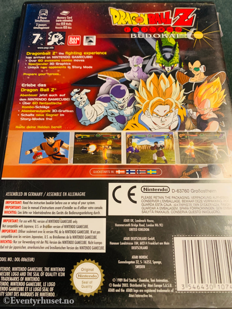 Dragon Ball Z Budokai. Gamecube.