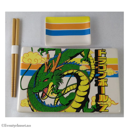Dragon Ball Z Ceramic Sushi Set with Chopsticks Shenron Home & Gifts
