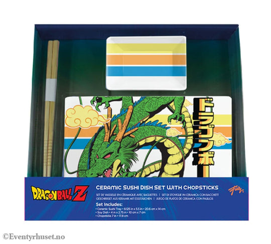 Dragon Ball Z Ceramic Sushi Set with Chopsticks Shenron Home & Gifts