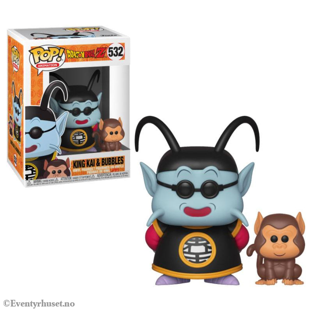 Dragon Ball Z POP! Animation Vinyl Figure King Kai & Bubbles 9 cm Collectibles