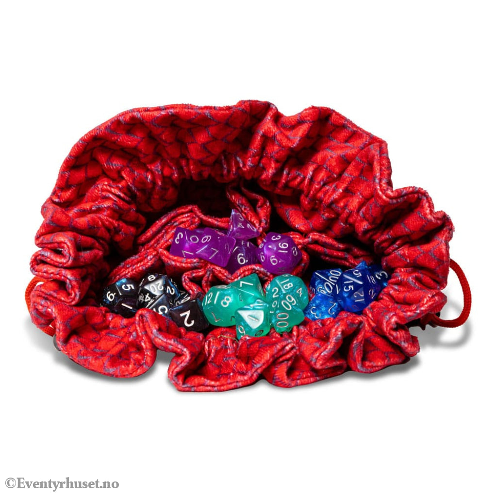 Dragon Storm Dice bag with compartments Red Dragon Scales Games