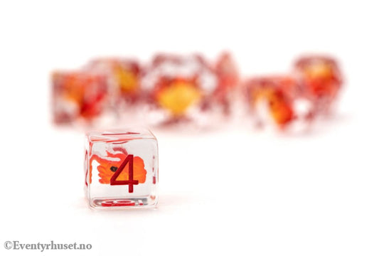 Dragon Storm Inclusion Dice Set Red Dragon (7) Games