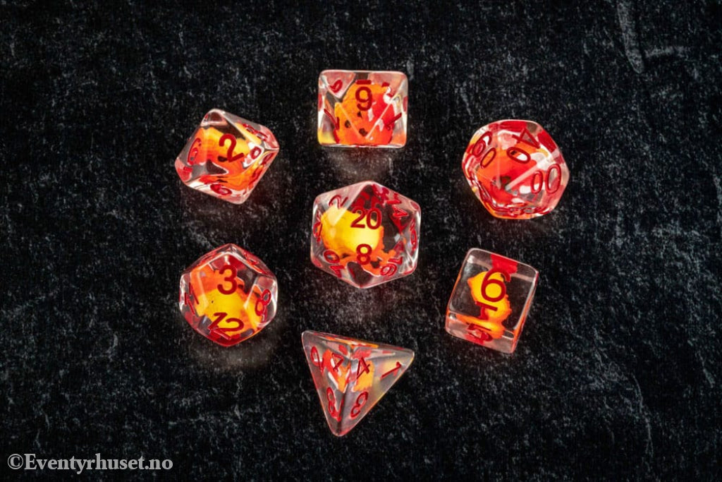 Dragon Storm Inclusion Dice Set Red Dragon (7) Games