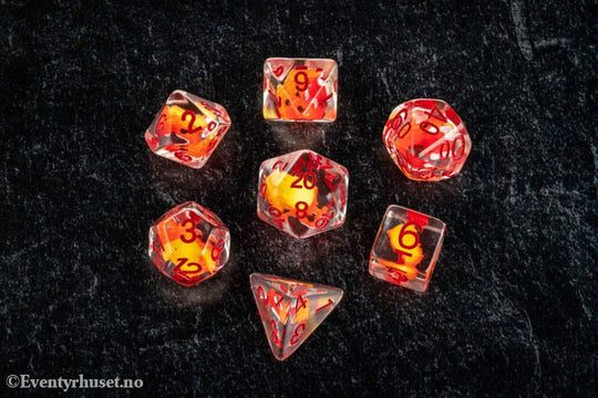 Dragon Storm Inclusion Dice Set Red Dragon (7) Games