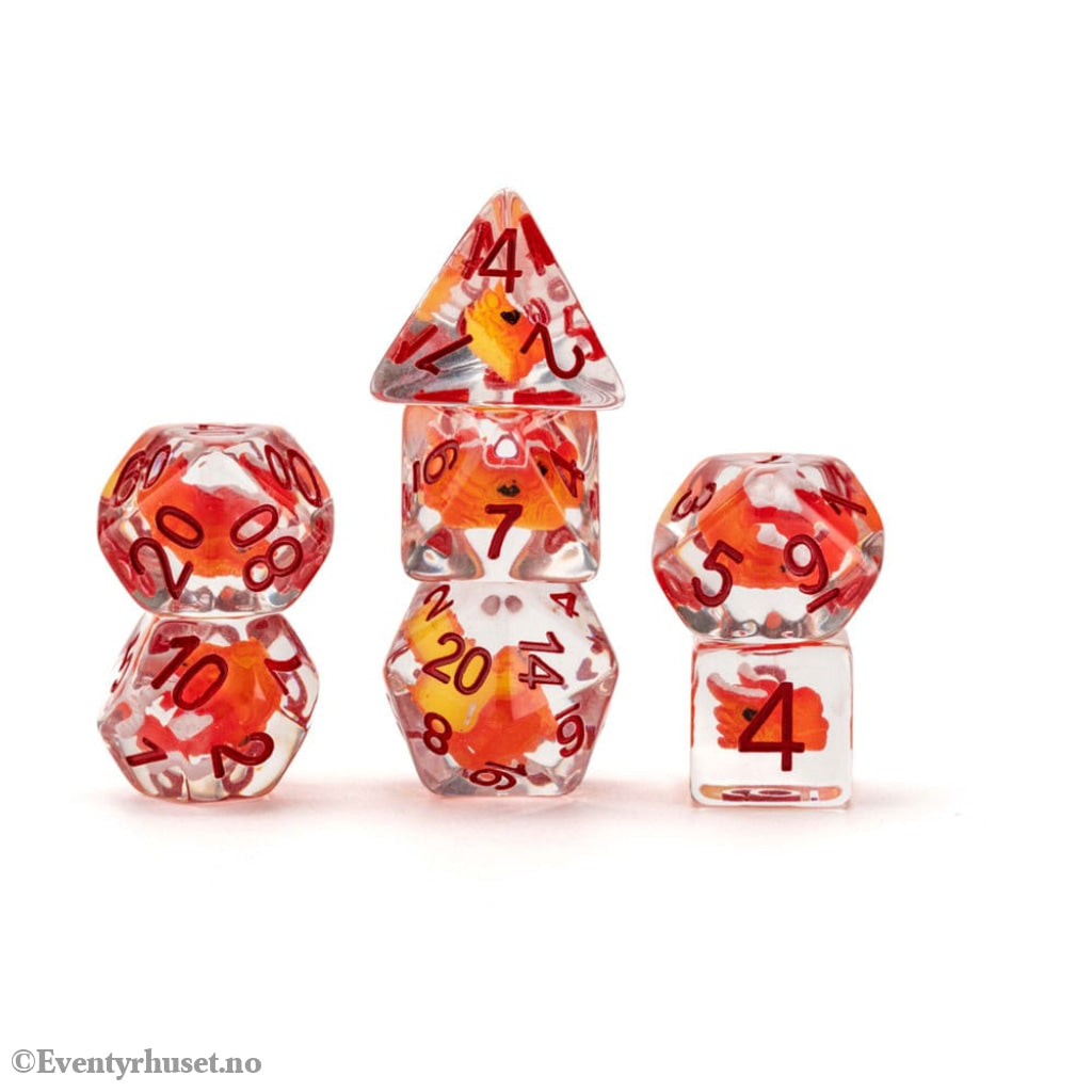 Dragon Storm Inclusion Dice Set Red Dragon (7) Games