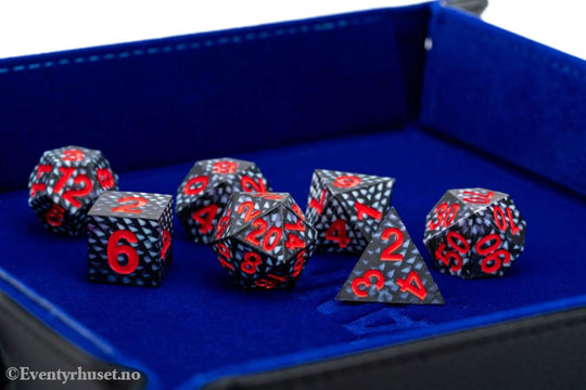 Dragon Storm Sharp Edge Silicone Dice Set Black Dragon Scales (7) Games