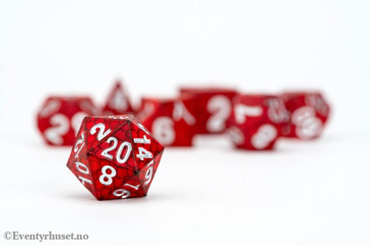 Dragon Storm Sharp Edge Silicone Dice Set Red Dragon Scales (7) Games