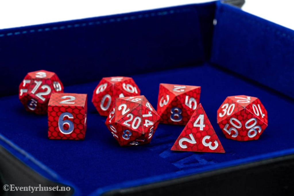 Dragon Storm Sharp Edge Silicone Dice Set Red Dragon Scales (7) Games