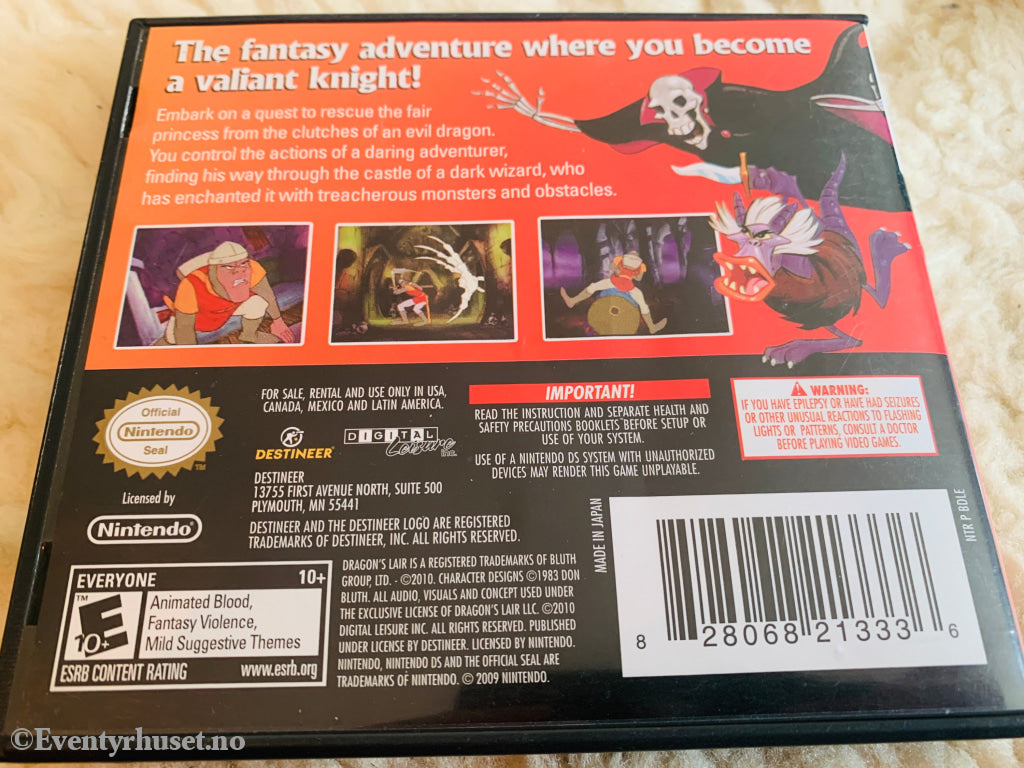 Dragon's Lair. Nintendo DS.