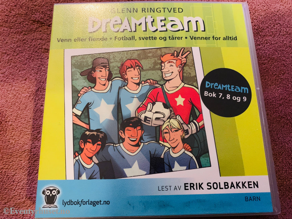 Dreamteam: Bok 7, 8 og 9. Lydbok på CD.