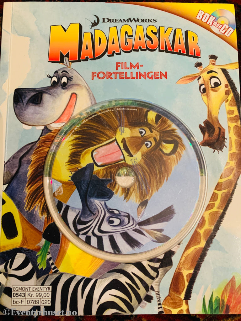 Dreamworks. Madagaskar - Filmfortellingen. 2005. Bok Med Cd. Hefte