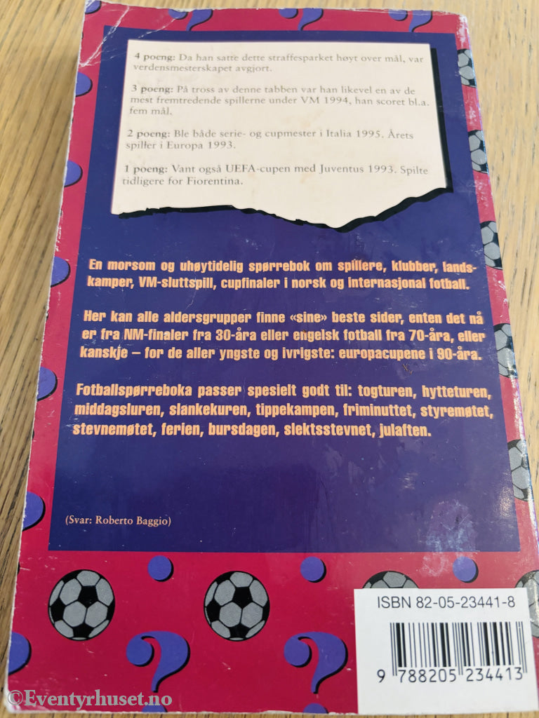 Drillo & Scheie. Fotballspørreboka. Bok.