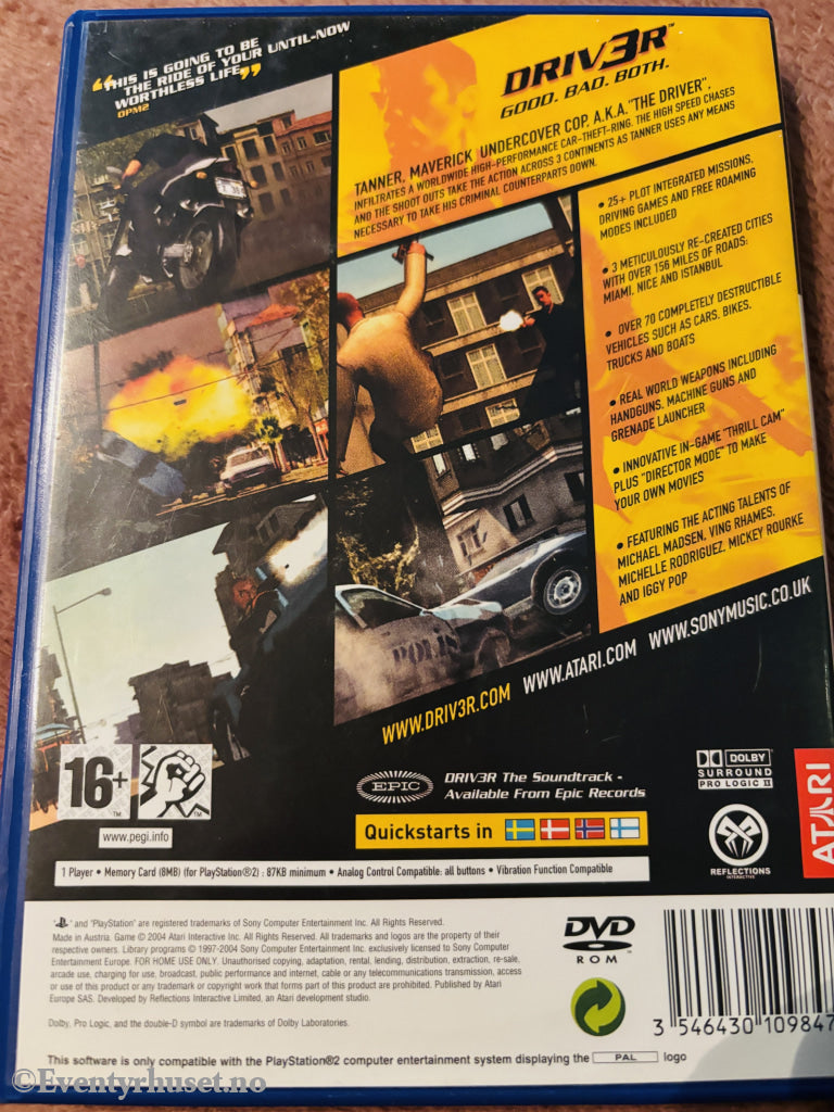 Driv3r. PS2.