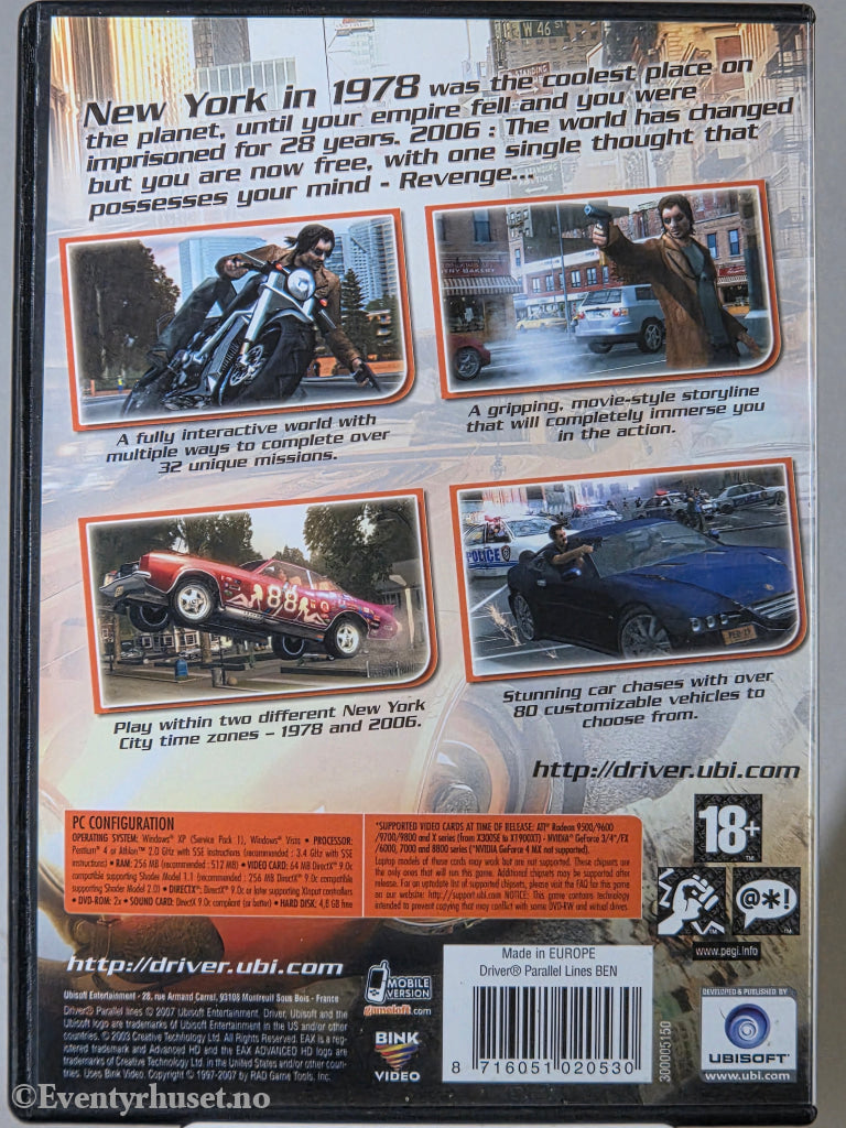 Driver: Parallel Lines. 2006. PC-spill.