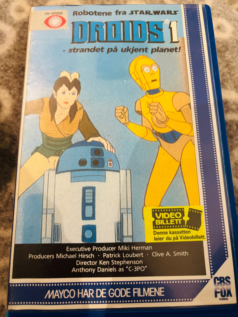 Droids. Vol. 1. 1985. VHS Big Box. VHS Big Box