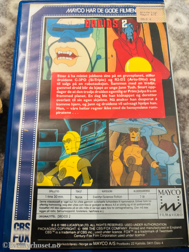 Droids. Vol. 2. 1985. VHS Big Box. VHS Big Box