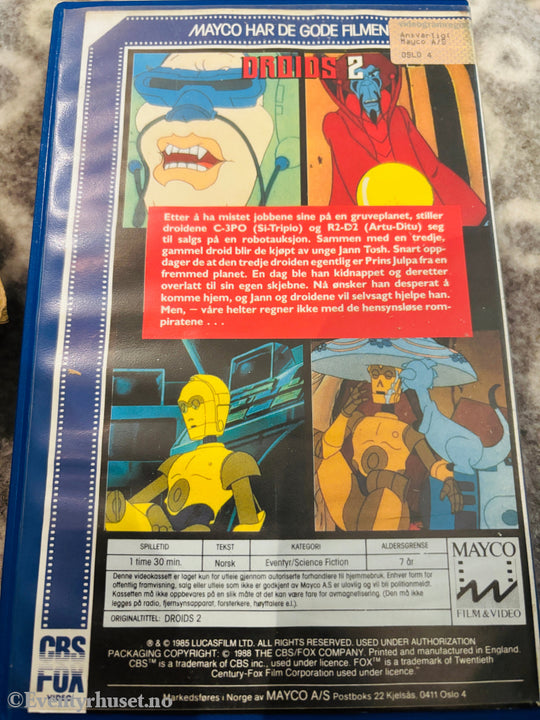 Droids. Vol. 2. 1985. VHS Big Box. VHS Big Box