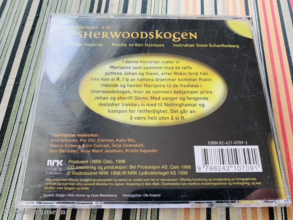 Drømmen Om Sherwoodskogen. Hørespill Fra Lørdagsbarnetimen (Nrk). 1998. Cd. Lydbok