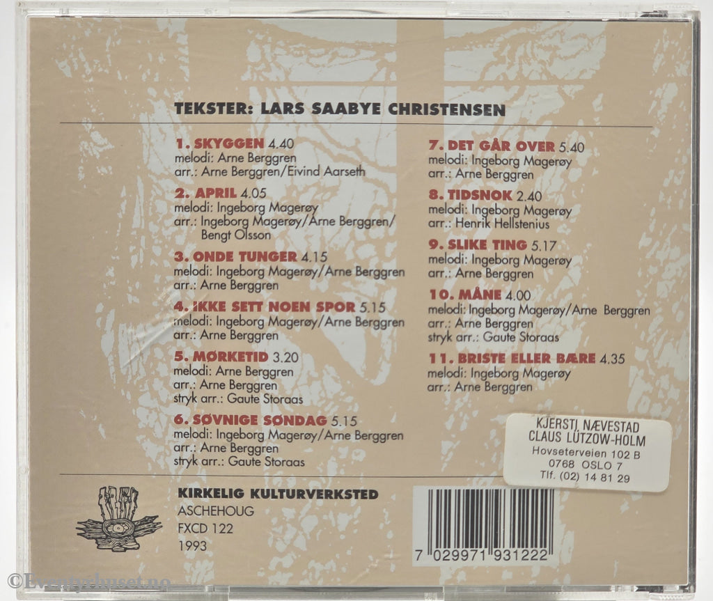 Dronning Mauds Land – Noe som har hendt. 1990. Musikk-CD.